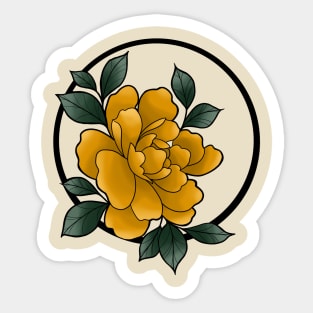 Yellow flower Sticker